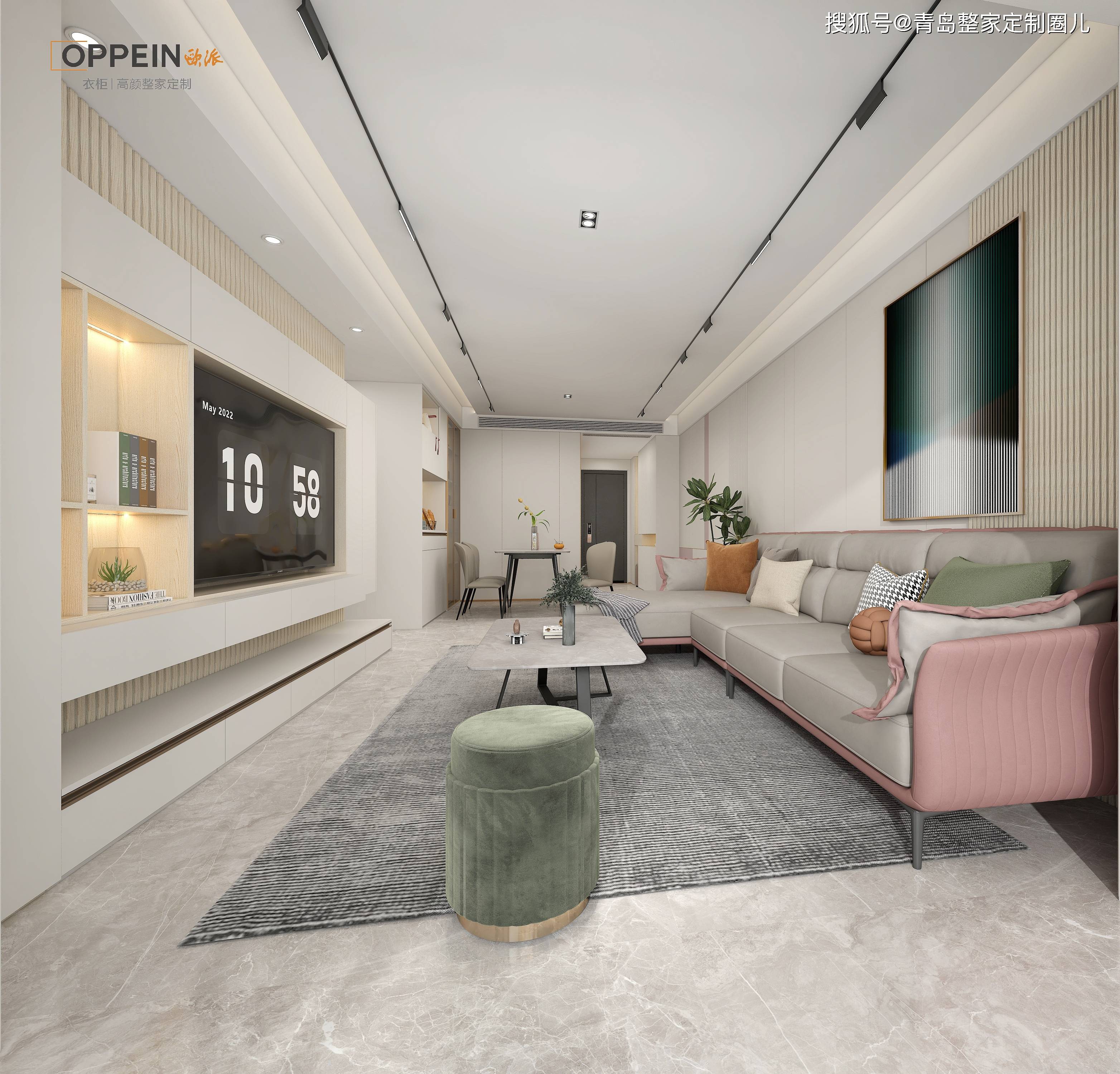 欧派整家效果图实景可以根据青岛业主的需求和风格进行设计_自然_元素