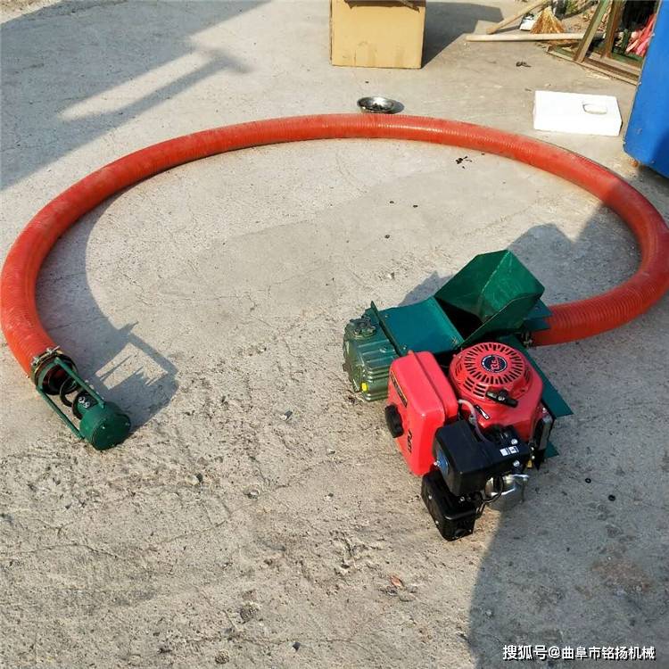 稻谷小麦抽粮机设备 26米中驱软管吸粮机 160型家用抽料机_蛟龙_小时
