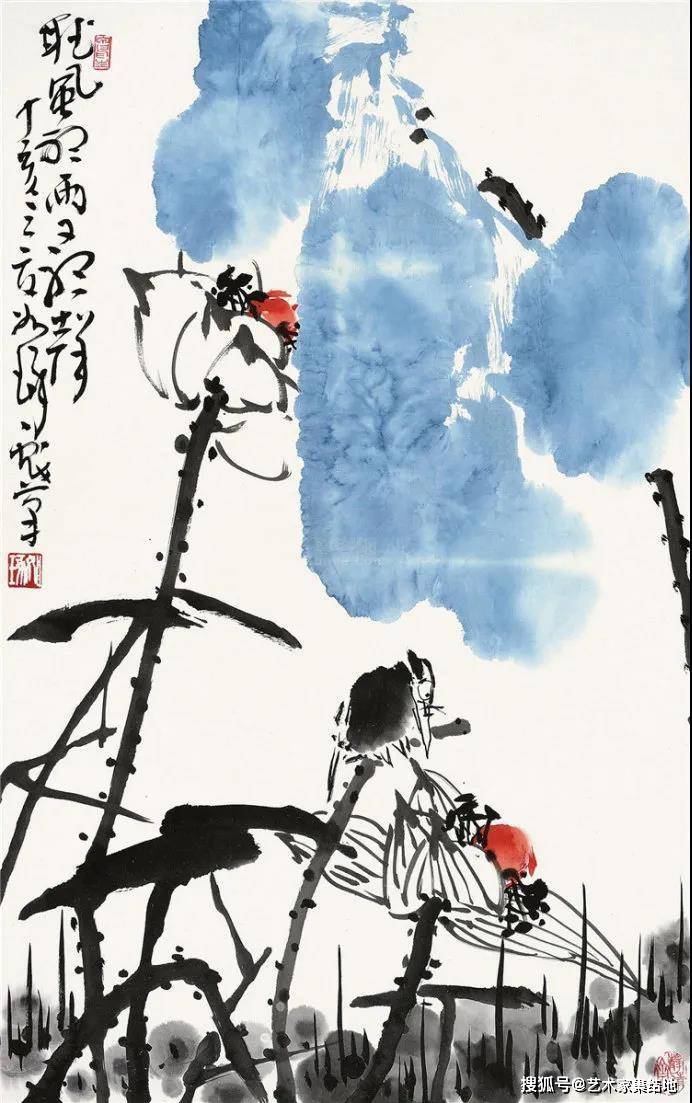 崔如琢:书画艺术的大写意之美,百幅经典国画作品欣赏_成就_绘画_书法