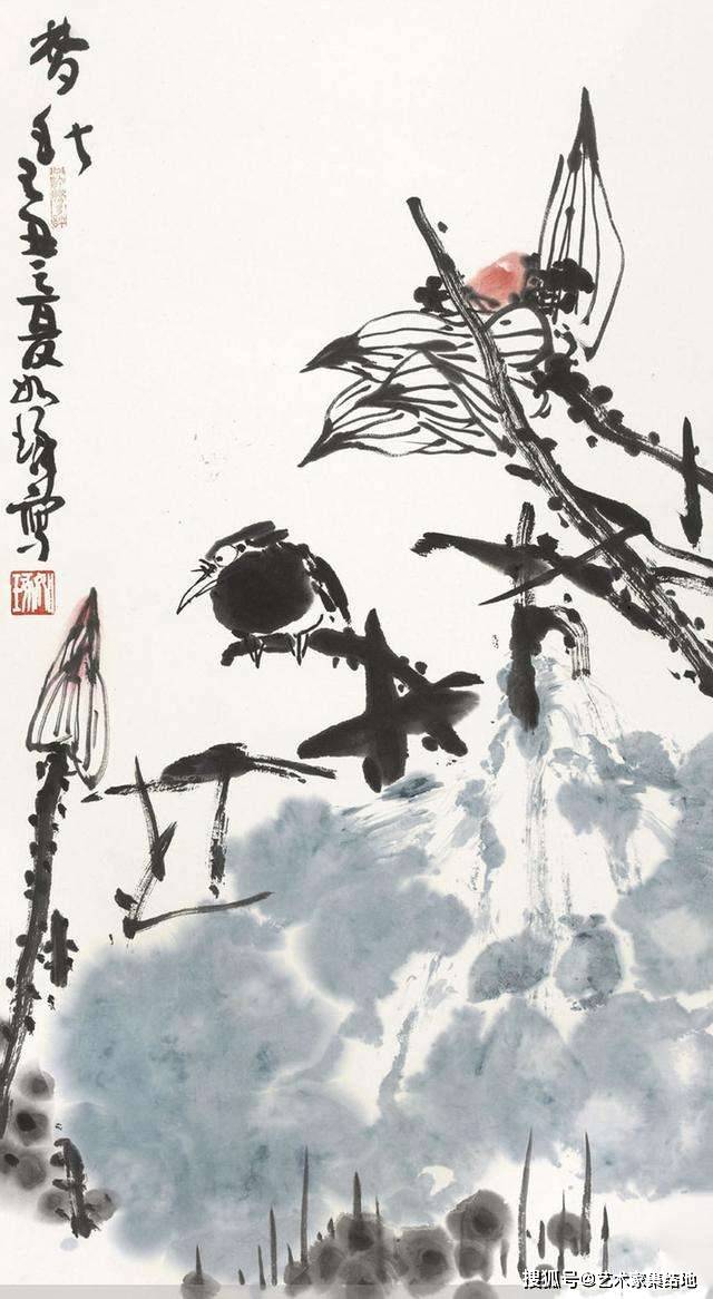 崔如琢:书画艺术的大写意之美,百幅经典国画作品欣赏_成就_绘画_书法