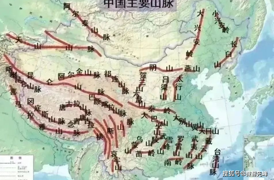 中国九大龙脉位置图片