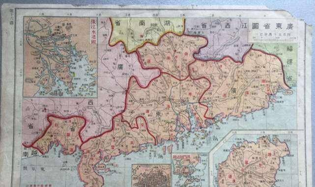 民国广东地图因为,陈济棠发动两广事变时已经是1936年,此时,日寇侵略