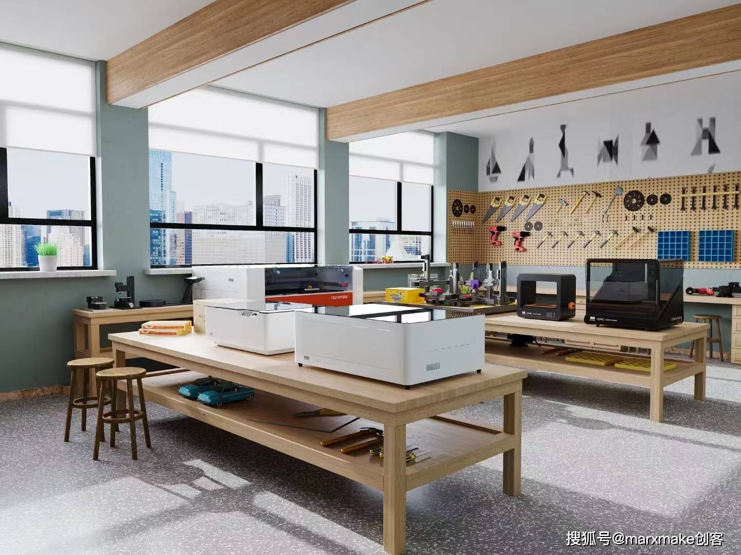 marxmake作为一家全球领先的 steam 教育方案,劳技教室设计方案,创客