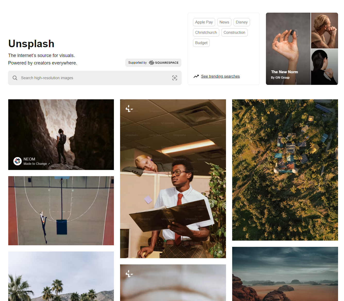 unsplash:精选的免费高分辨率照片pixabay拥有一个庞大的免费资源库