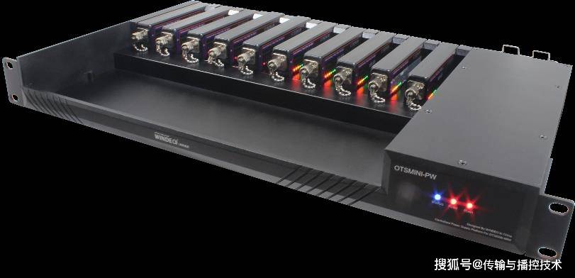 1, 10 插槽 ots-8000mn/u4k 便携式 4k 光传输终端集中供电机箱2, 1.