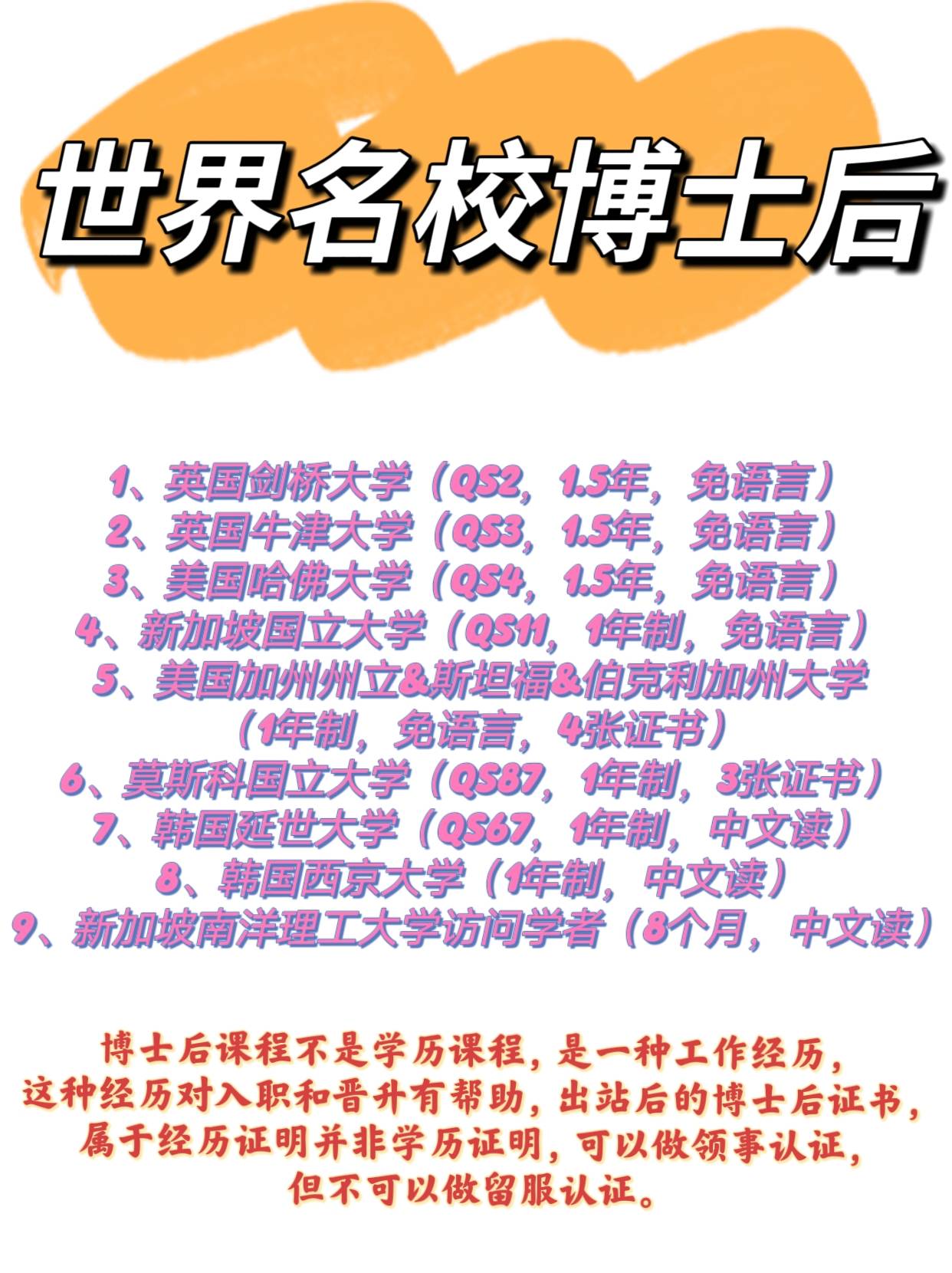 2024年韩国延世大学博士后的申请材料