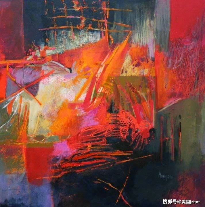 抒情式的抽象法国当代画家克莱尔梅里乔clairemérigeau