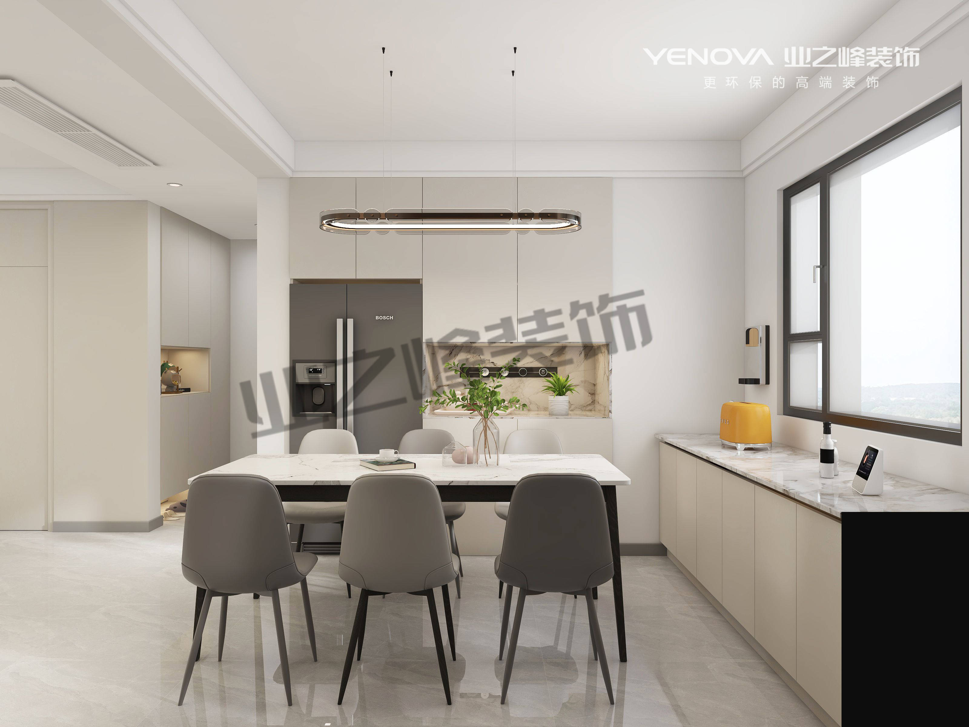 唐山新城澜樾府143平方米现代简约风格装修效果案例业之峰装饰