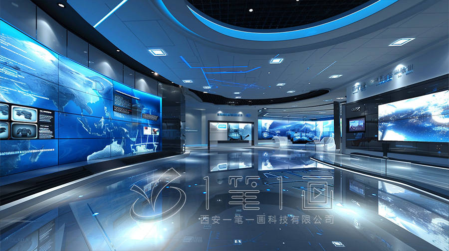 震撼来袭国防教育展厅3d效果图惊艳亮相国防教育基地建设高科技与现实