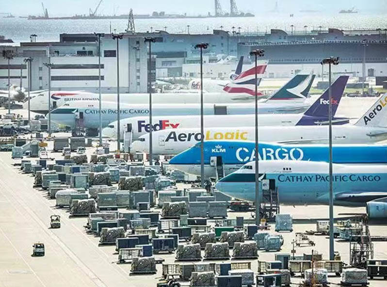 hkg香港每周47航班100吨全货机直飞del新德里