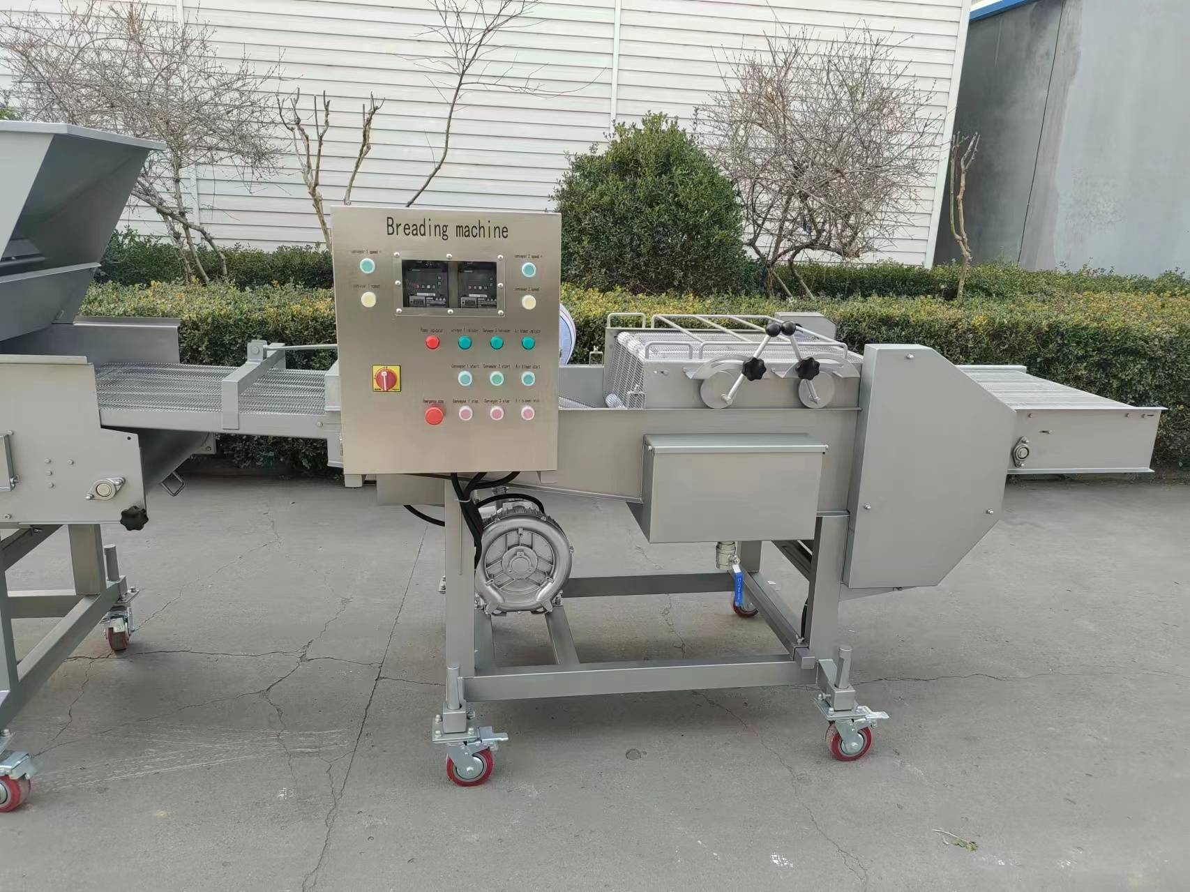 上浆裹粉加工流水线设备小酥肉加工成套设备厂家鸡米花加工流水线