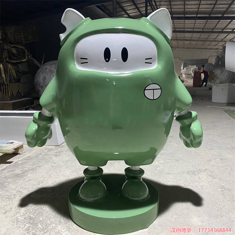玻璃钢卡通ip形象雕塑 户外广场美陈小品装饰摆件