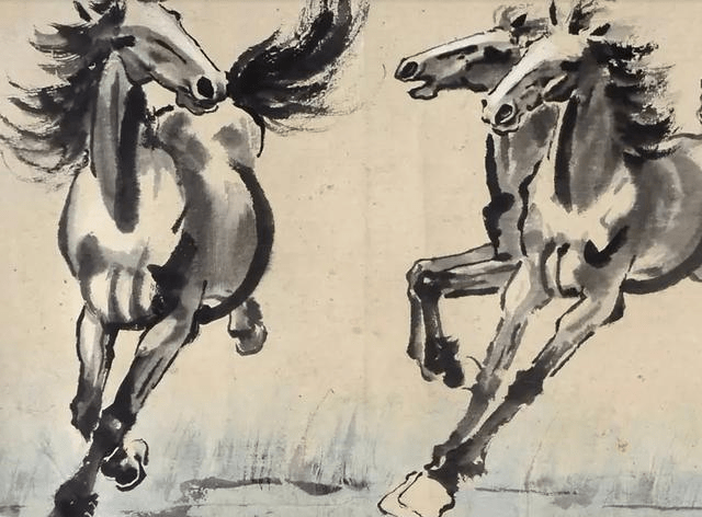 原创原创徐悲鸿成名作八骏图放大20倍你会有意想不到发现