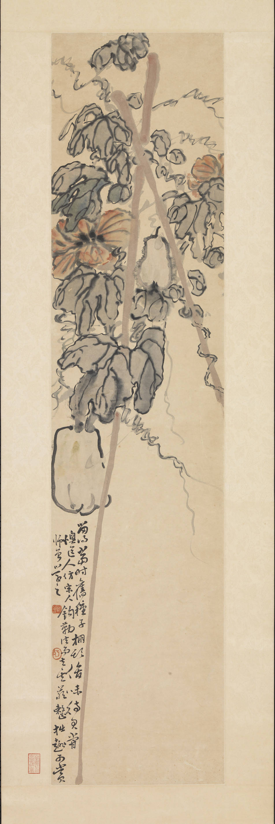 花果轴惊艳到这可是陈衡恪先生的杰作