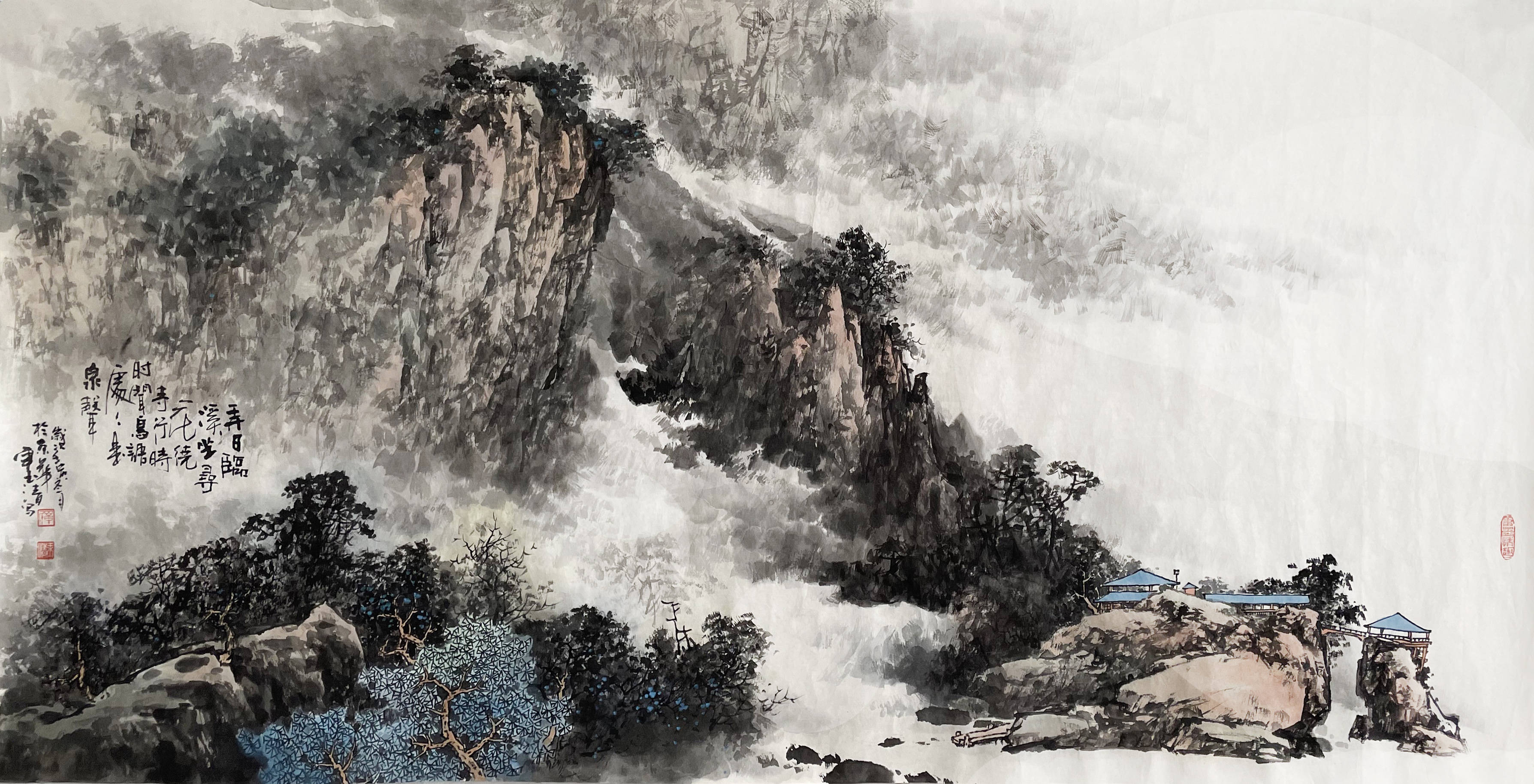 艺术分享—山水画家单玉清_中国_作品展_美术家协会