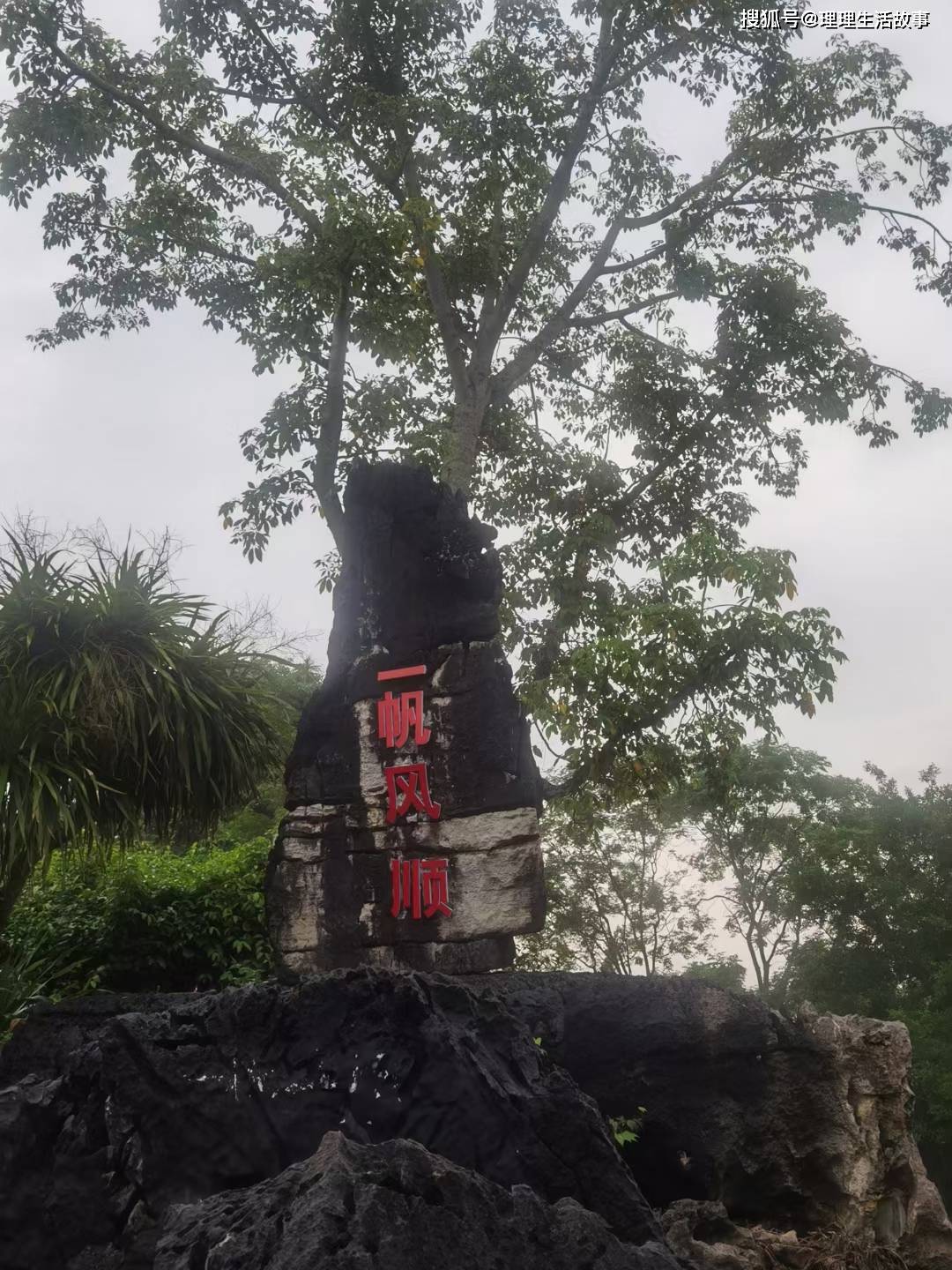 游崇左石景林公园作诗一首