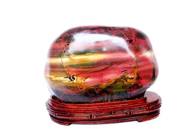 原创一颗彩石就是一幅画乳源彩石其实是女娲补天所用的五彩石