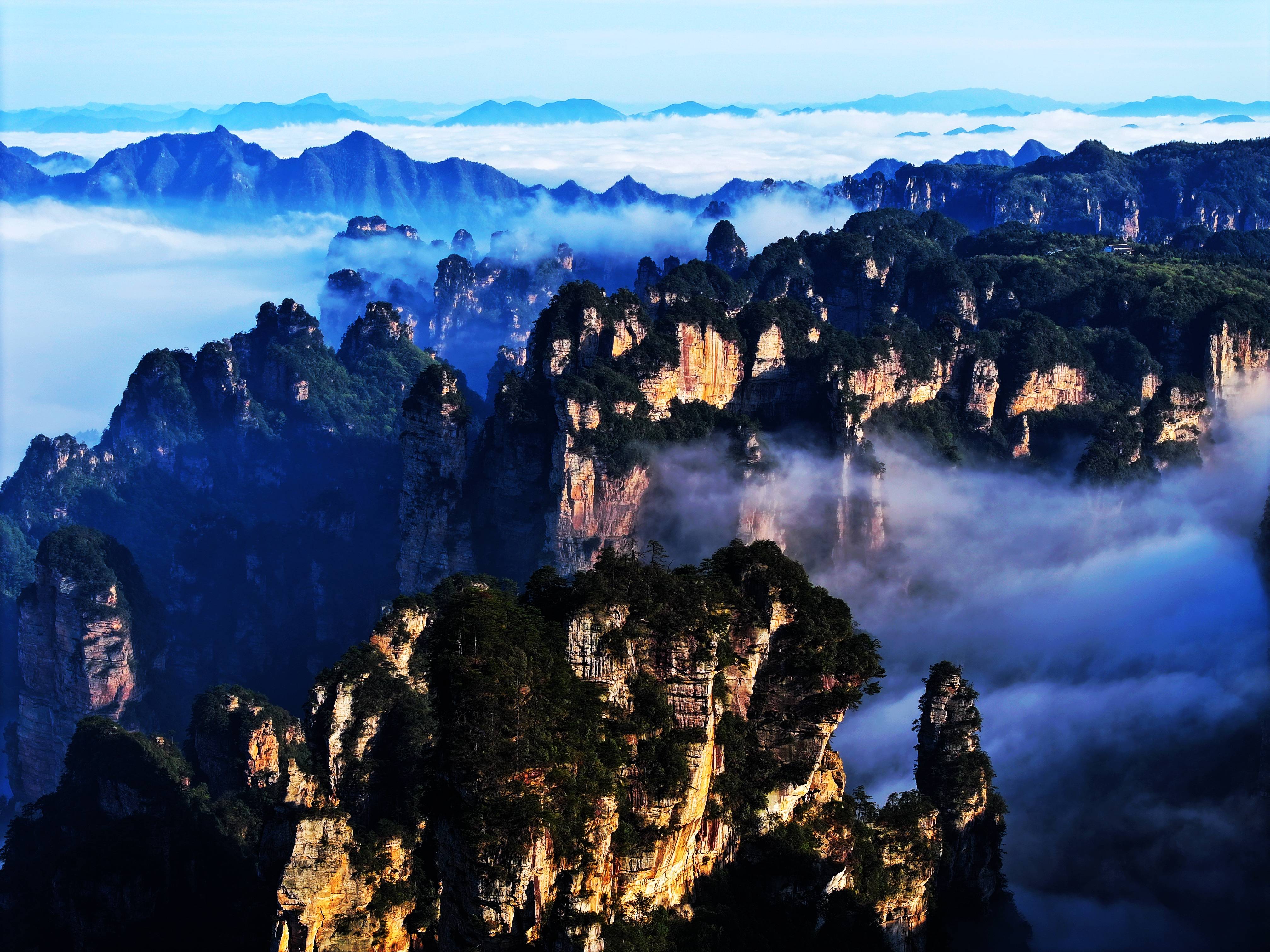 张家界杨家界景区图片图片