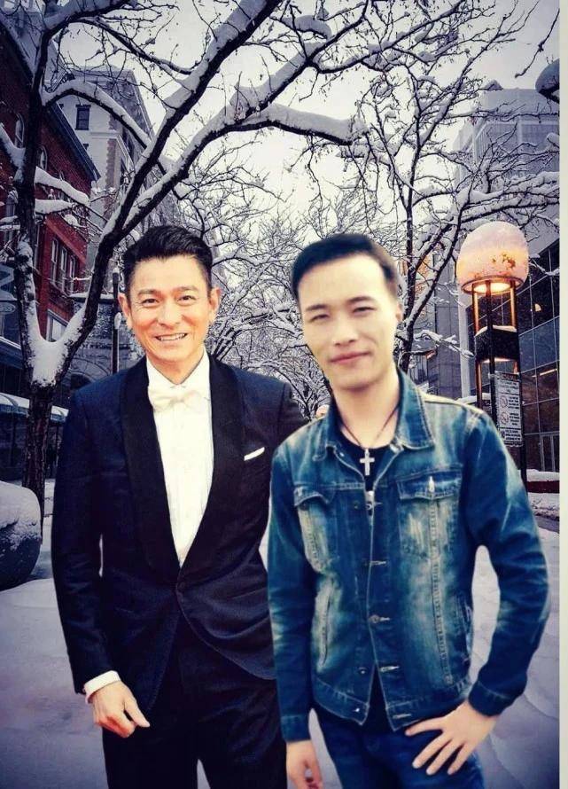 彭传伟#与明星ps合影照