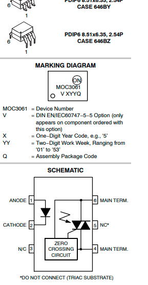 moc3083光耦引脚图图片