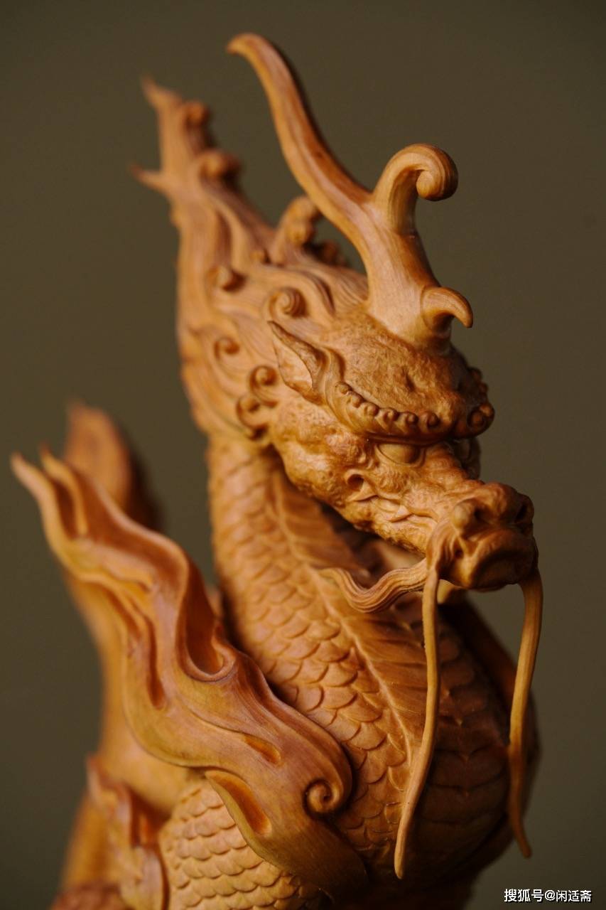 龙生九子,黄杨木雕,獬豸熏香炉