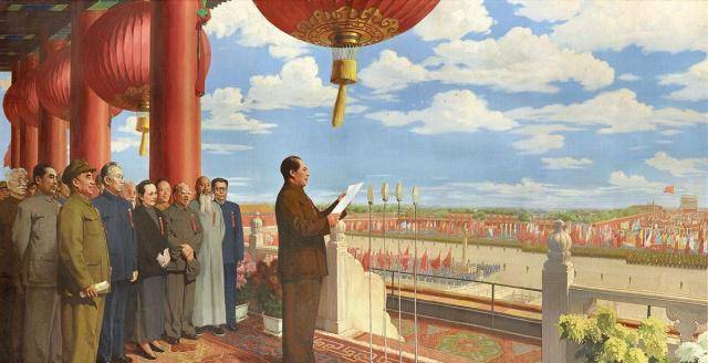 这幅画如今也成为了经典之作,它便是《开国大典》
