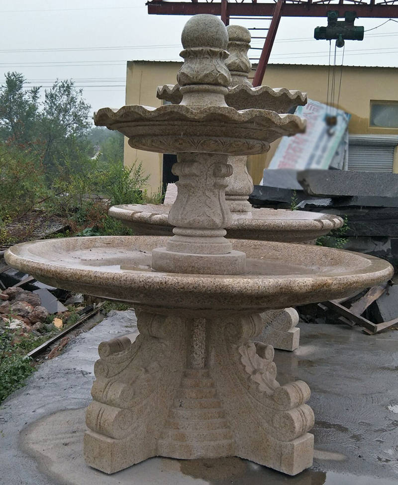 石雕风水球喷泉雕塑-流水摆件