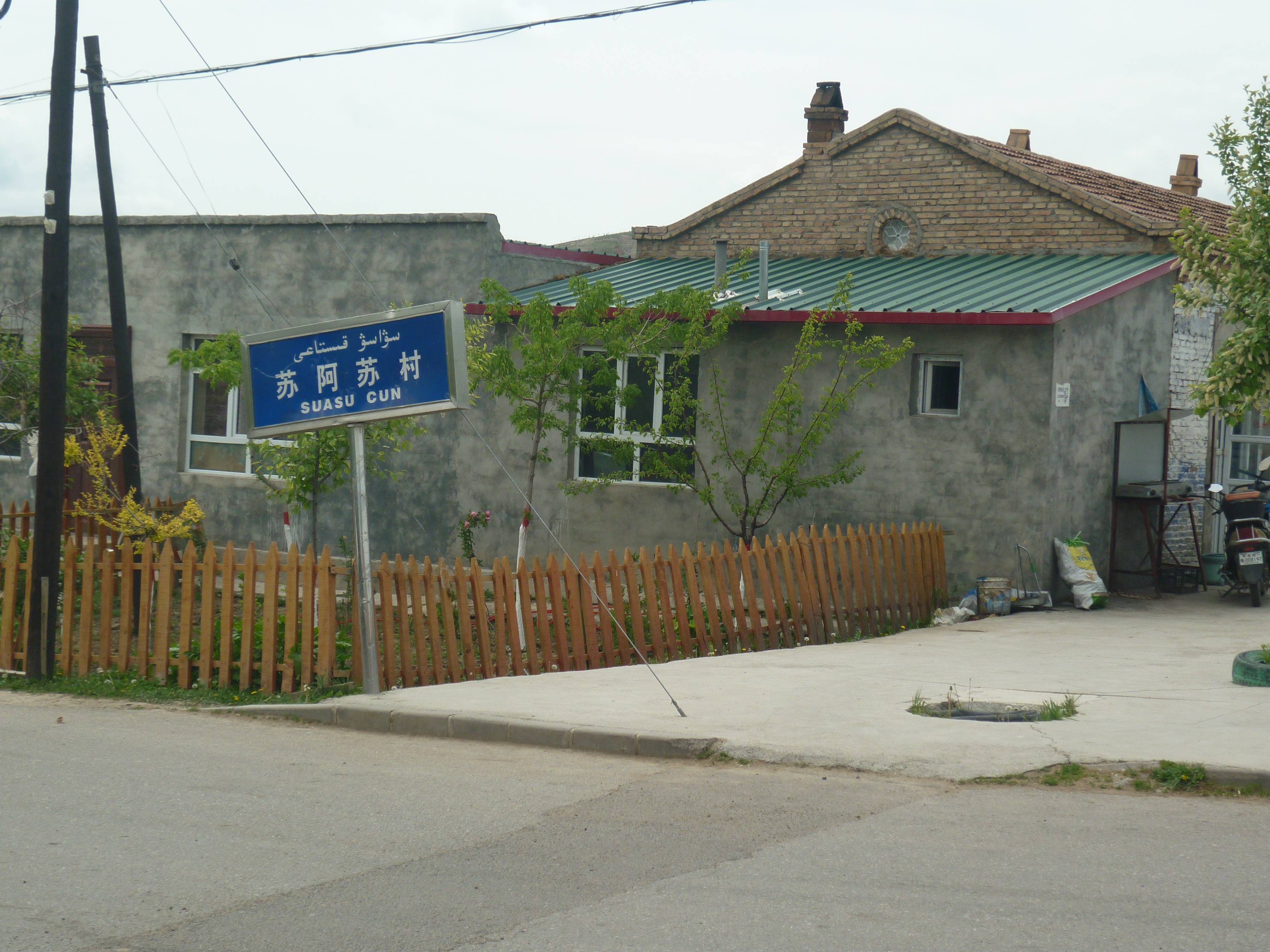 2024年5月12日上午,笔者开车导航从特克斯县进入齐勒乌泽克镇阿腾套村