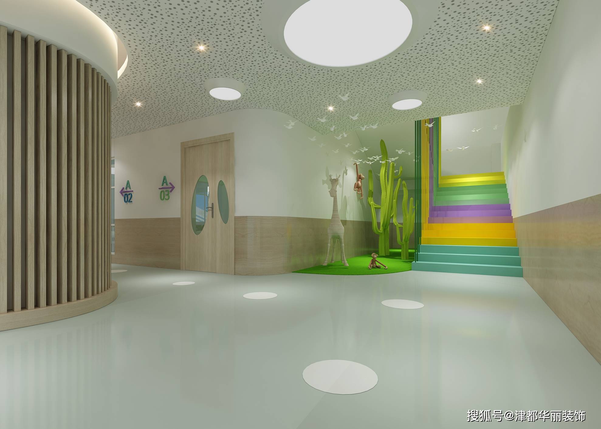 银川装修公司|津都华丽|银川童馨幼儿园装修设计方案鉴赏