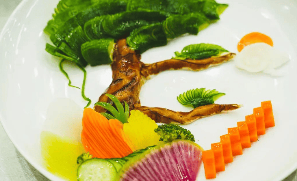 可以吃的迎客松!天津新东方中餐专业