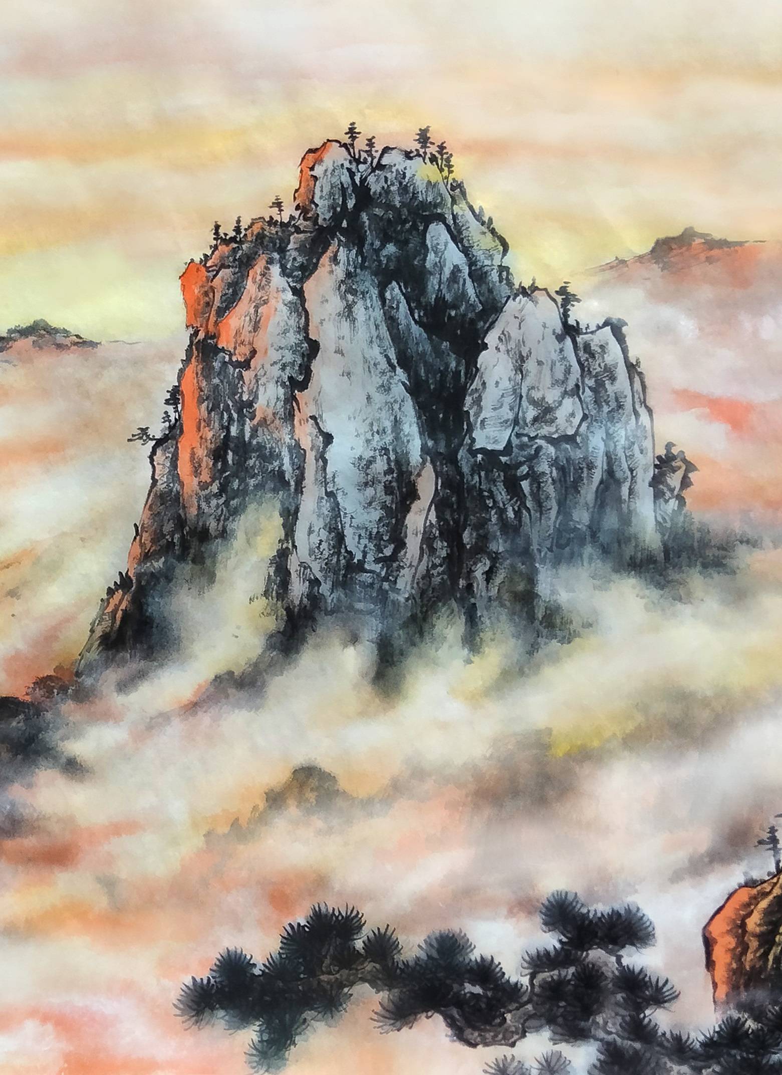 界画寒江---《黄山云海》系列山水合集(二)