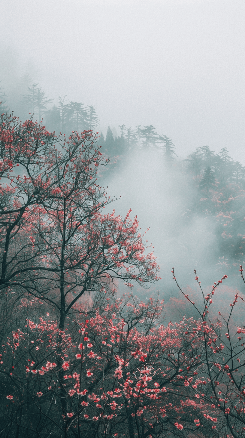 夏日风景壁纸,青山绿水的诗意画卷!