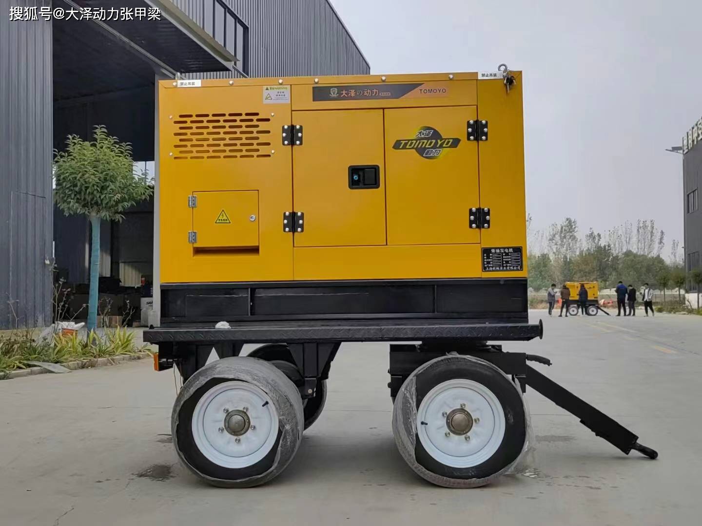 75kw移动拖车式柴油发电机组 移动方便维护简单