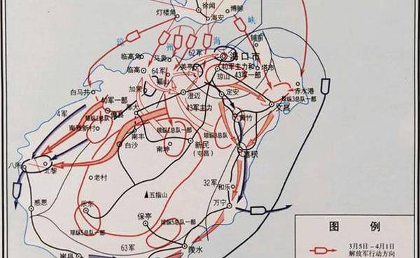 登陆海南岛后,韩先楚是否统一指挥两个军?战役围绕43军展开