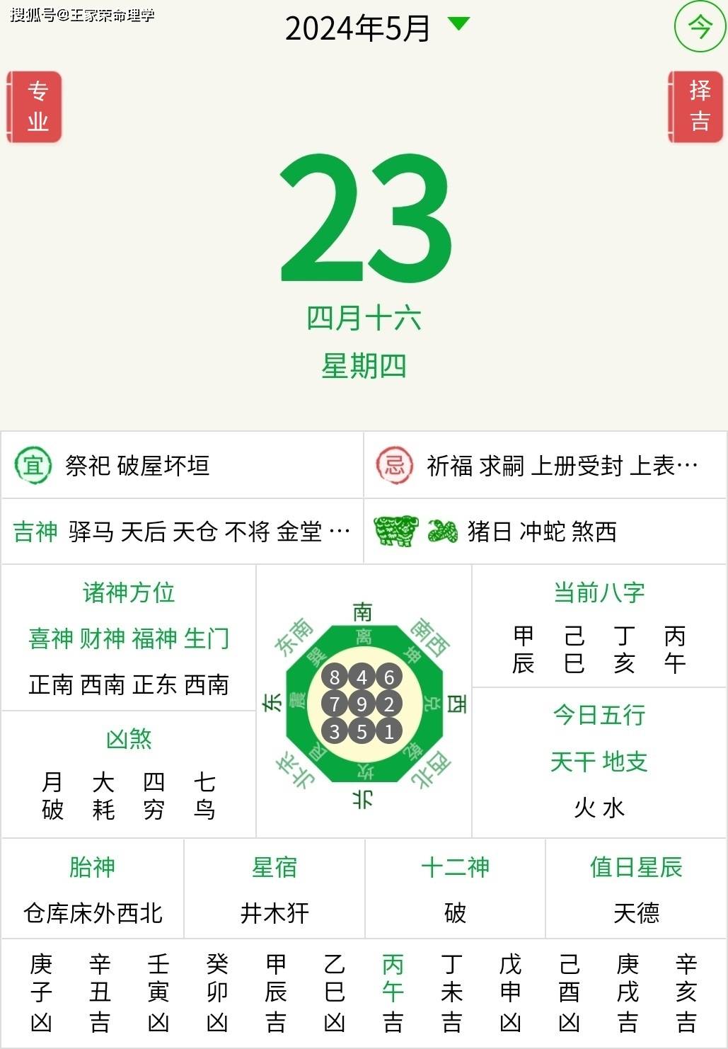 今日十二生肖运势播报 2024年5月23日