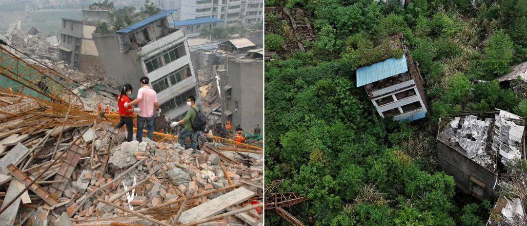 汶川大地震汉旺图片