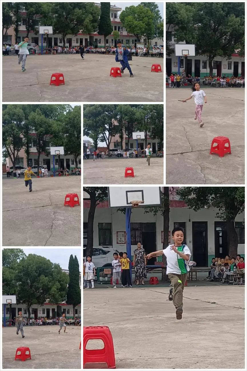 邓州市刘集镇石营小学举办迎六一学生趣味运动会