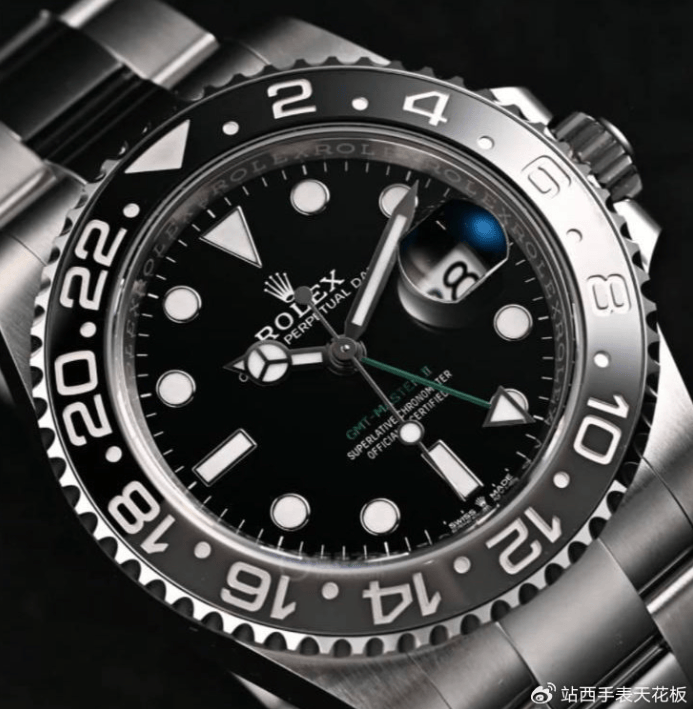 腕表评测:劳力士格林尼治gmt 126710黑灰"皮蛋圈"鉴赏