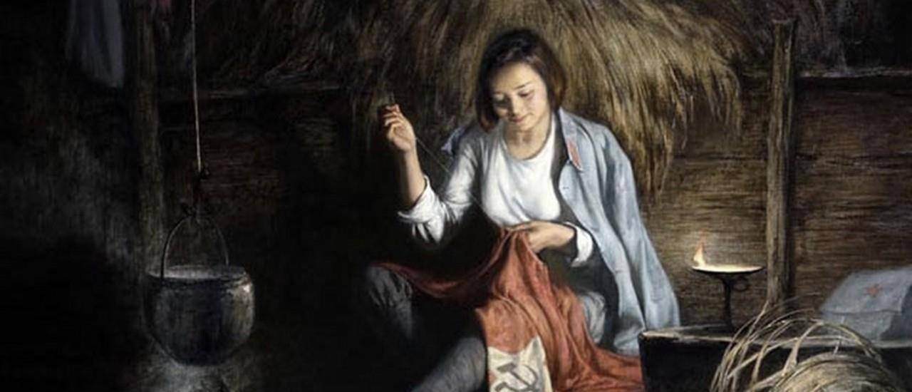 19岁女英雄被表哥出卖坚贞不屈,中敌人108梭镖同腹中胎儿共遇难