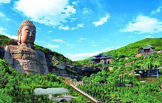 历经1400多年的蒙山佛像重现姿态:曾投资百余万修复佛头_乐山大佛