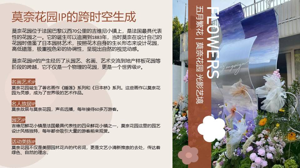 2024地产项目繁花主题月度""莫奈花园 光影艺境""活动策划方案