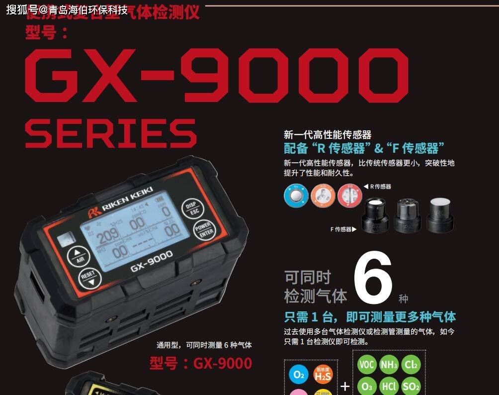 日本理研gx-8000复合气体检测仪型停产,替代升级款gx-9000型全新上市