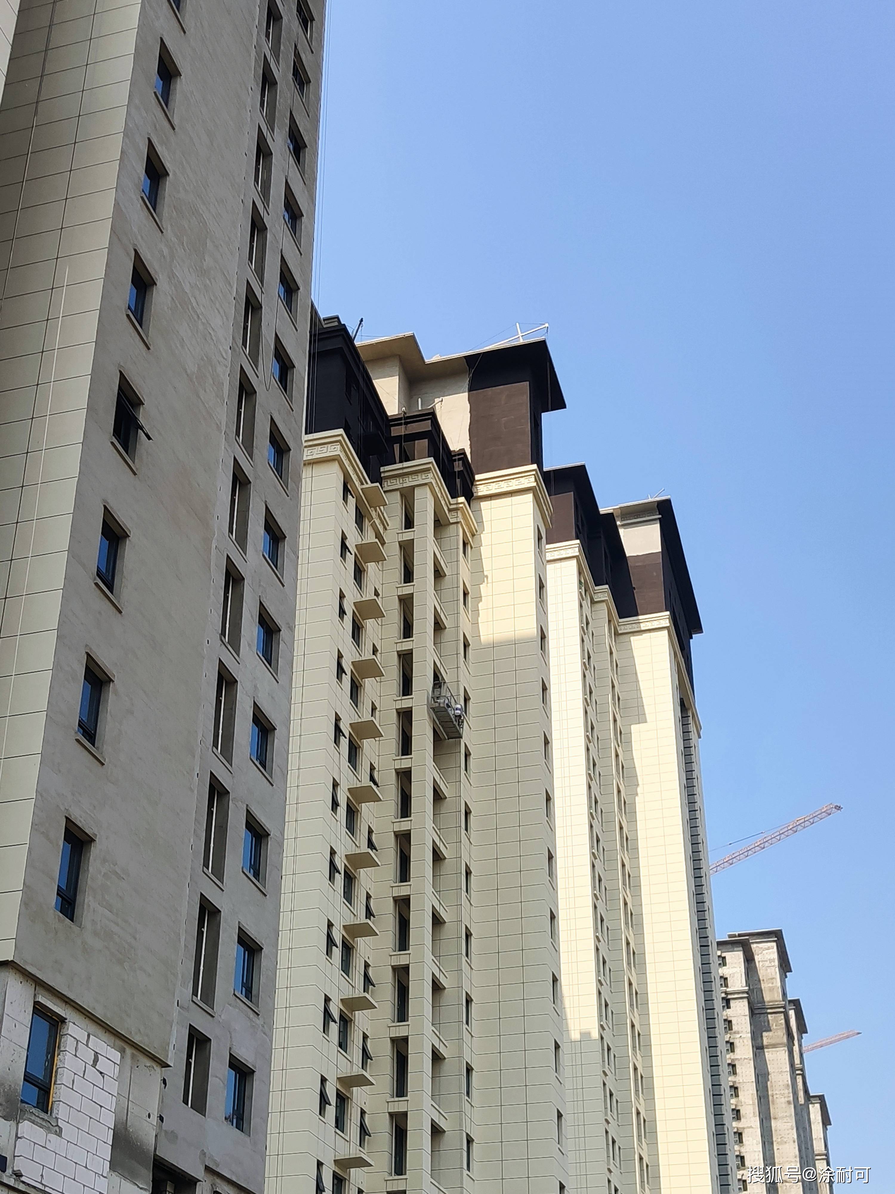 河北邢台市邢台赋住宅小区,涂耐可晶彩石外立面.
