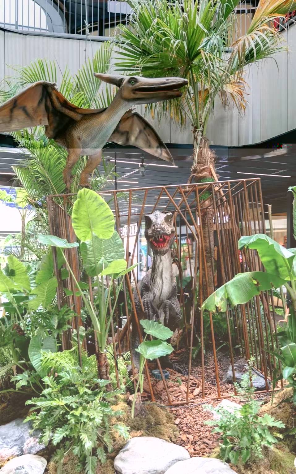 上海热带恐龙展 专业布景恐龙模型