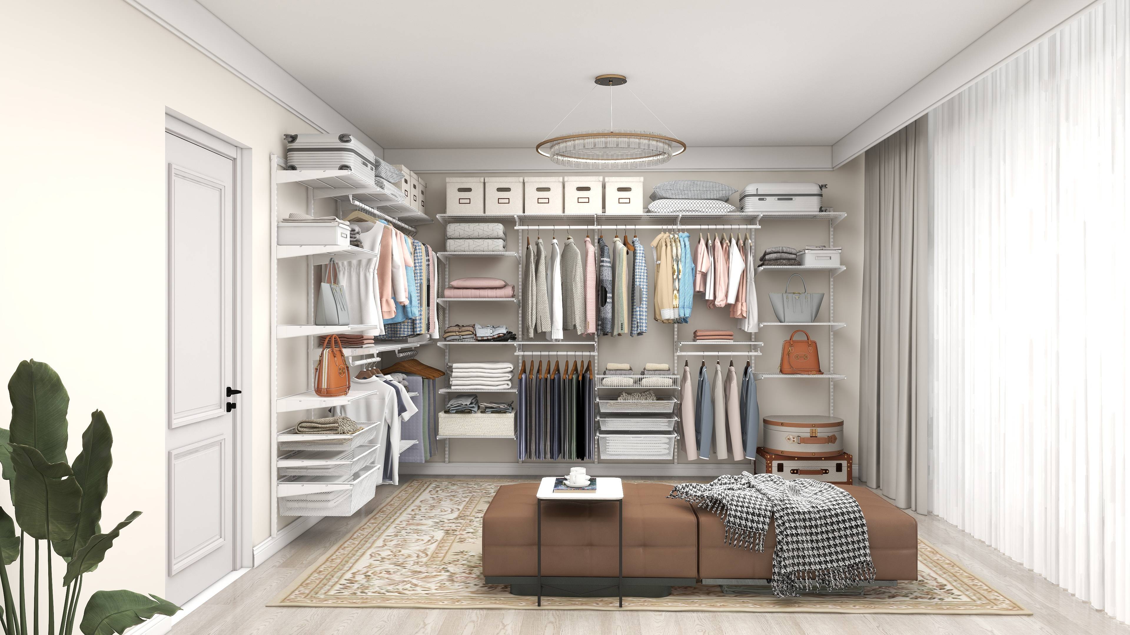 为什么现在年轻人装修都喜欢做#金属衣柜#衣帽间