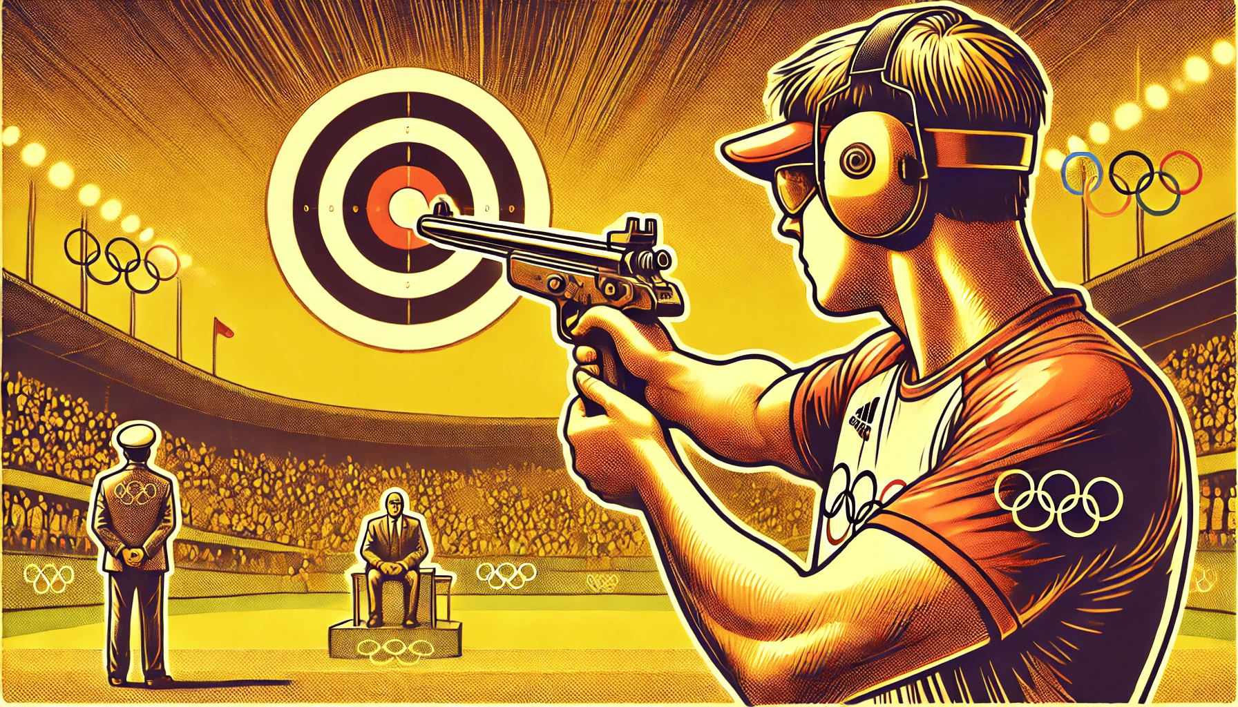 男子10米气手枪:庞伟北京射首金