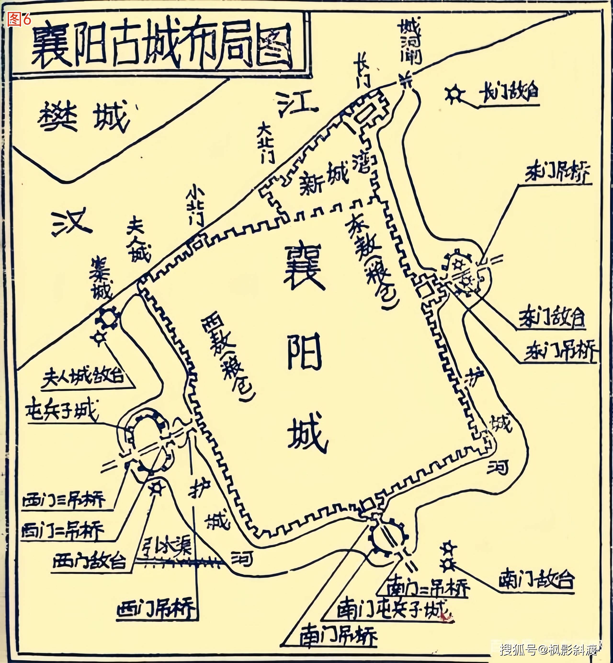 1897年远眺湖北襄阳古城东北角_城墙_樊城_长门