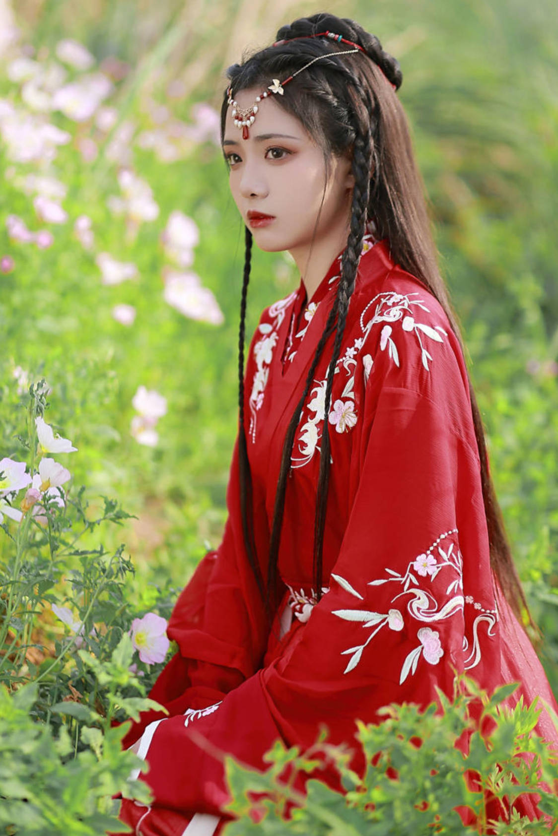 摄影写真!古风红衣女侠