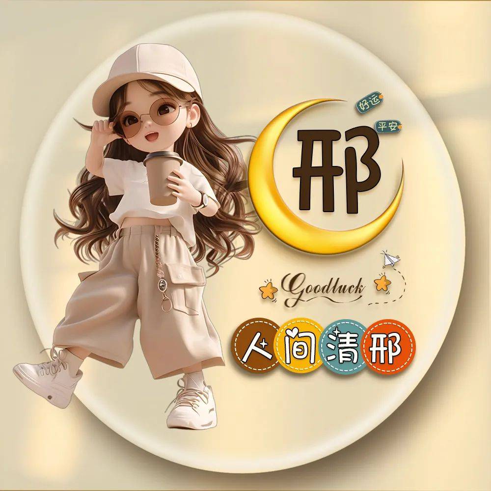 七夕专属情侣姓氏头像 一男一女