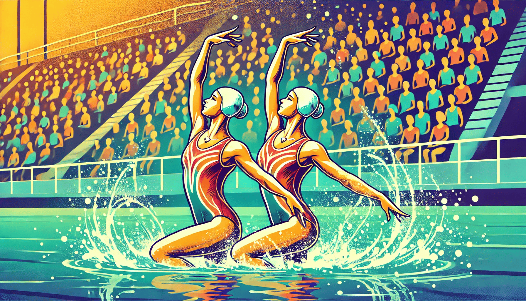 花样游泳女子双人:中国金花两获银牌